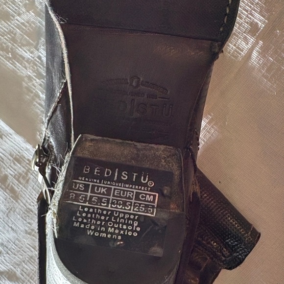 Bed Stu Dark Brown Lace-Up Boots - Picture 7 of 8